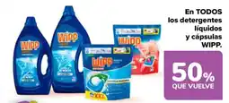 Carrefour Wipp detergentes líquidos y cápsulas oferta
