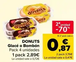 Carrefour Donuts Glacé o Bombón oferta