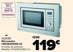 Carrefour Home microondas hmo bi20ssm-25 oferta