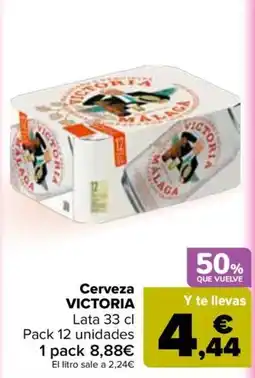 Carrefour Cerveza Victoria oferta