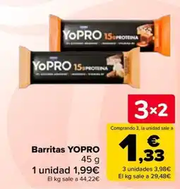 Carrefour Yopro barritas oferta