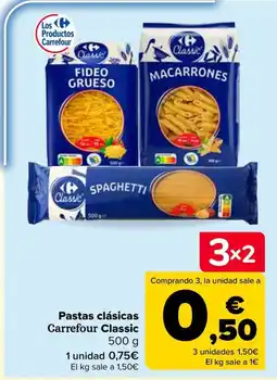 Carrefour Carrefour Classic pastas clásicas oferta