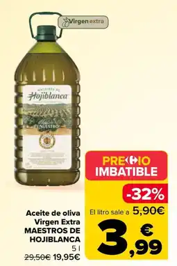 Carrefour Maestros de Hojiblanca Aceite de oliva Virgen Extra oferta