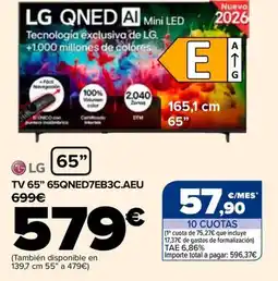 Carrefour LG QNED AI Mini LED TV 65" oferta