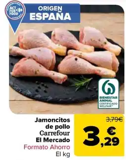 Carrefour Carrefour El Mercado jamoncitos de pollo oferta