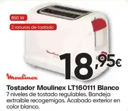Hiper FROIZ Moulinex tostador lt160111 blanco oferta