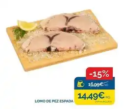 Supermercados La Despensa Lomo de pez espada oferta
