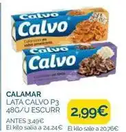 Supermercados La Despensa Calvo - calamar oferta
