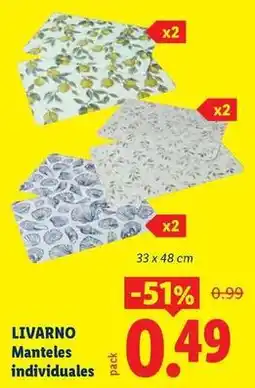 Ocine Livarno - manteles individuales oferta