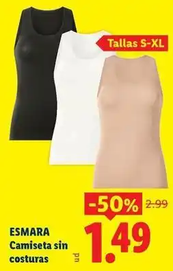 Ocine Esmara - camiseta sin costuras oferta