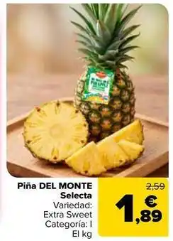 Carrefour Del monte - pina selecta oferta