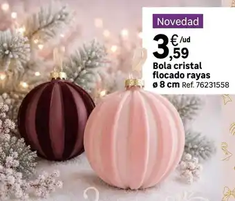 Cristal - bola flocado rayas