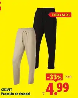Ocine Crivit - pantalón de chándal oferta