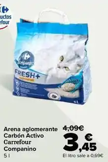 Carrefour Carrefour - arena aglomerante carbon activo companino oferta