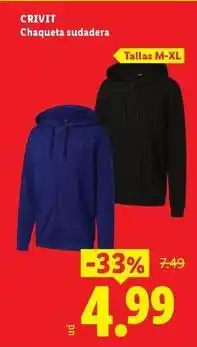Ocine Crivit - chaqueta sudadera oferta