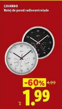 Ocine Livarno - reloj de pared radiocontrolado oferta
