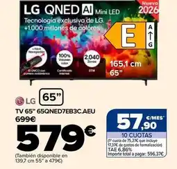 Carrefour Lg - tv 65 65qned7eb3c.aeu oferta