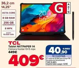 Carrefour Tcl - tablet nxtpaper 14 oferta