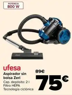 Carrefour Ufesa - aspirador sin bolsa zeri oferta