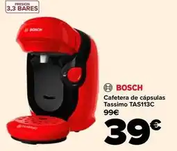 Carrefour Bosch - cafetera de capsulas tassimo tas113c oferta