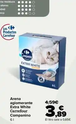 Carrefour Carrefour - arena aglomerante extra white companino oferta