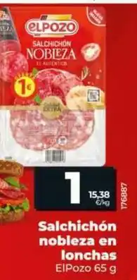 Dia Elpozo - salchichon nobleza en lonchas oferta