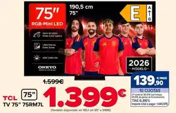 Carrefour Tcl - tv 75 75rm7l oferta