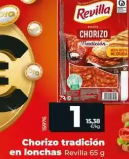 Dia Revilla - chorizo tradicion en lonchas oferta