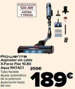 Carrefour Rowenta - aspirador sin cable x-force flex 10.80 aqua rh7ac1 oferta