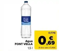 Carrefour Express Font vella - agua oferta