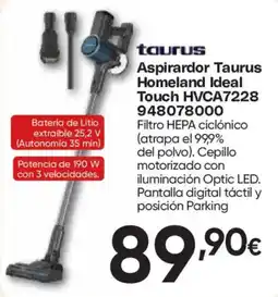 Hiper FROIZ taurus aspirador taurus homeland ideal touch hvca7228 948078000 oferta