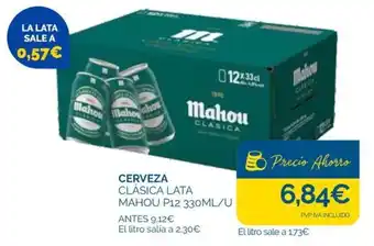 Mahou cerveza clásica lata
