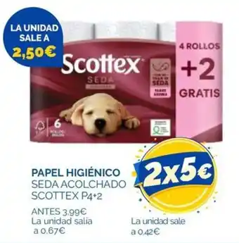 Scottex papel higiénico seda acolchado