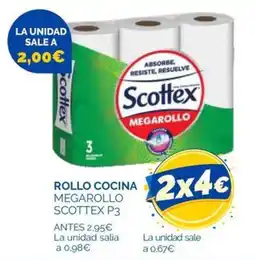 Cash Ecofamilia Scottex rollo cocina megarollo p3 oferta