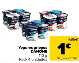 Carrefour Market Yogures griegos DANONE oferta