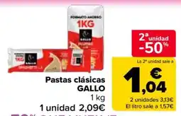Carrefour Market Pastas clásicas Gallo oferta
