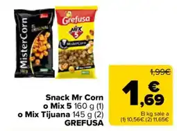 Carrefour Market Grefusa snack mr corn o mix 5 o mix tijuana oferta