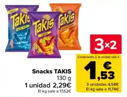 Carrefour Market Snacks TAKIS oferta
