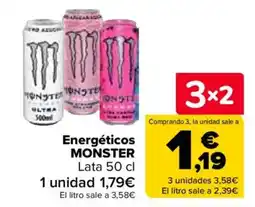 Carrefour Market Energéticos MONSTER oferta