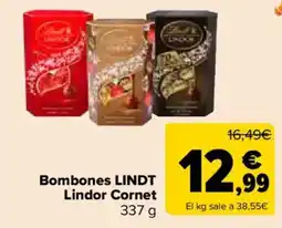 Carrefour Market Lindt bombones lindor cornet oferta