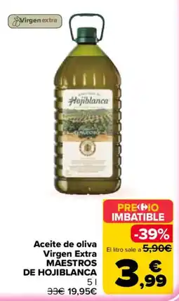 Carrefour Market Maestros de hojiblanca aceite de oliva virgen extra oferta