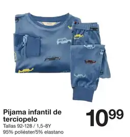 Zeeman Pijama infantil de terciopelo oferta