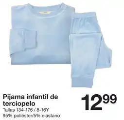 Zeeman Pijama infantil de terciopelo oferta