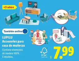 Lidl Lupilu accesorios para casa de muñecas oferta