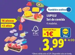 Lidl Lupilu set de comida oferta