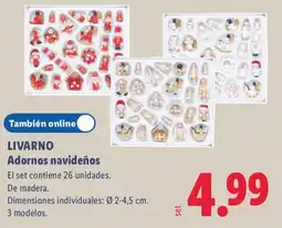 Lidl Livarno adornos navideños oferta