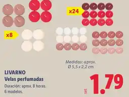 Lidl Livarno velas perfumadas oferta