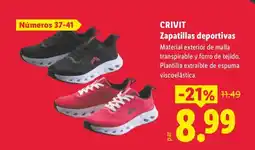 Lidl Crivit zapatillas deportivas oferta