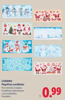 Lidl LIVARNO Pegatinas navideñas oferta