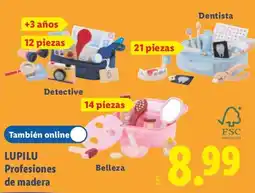 Lidl Lupilu Profesiones de madera oferta